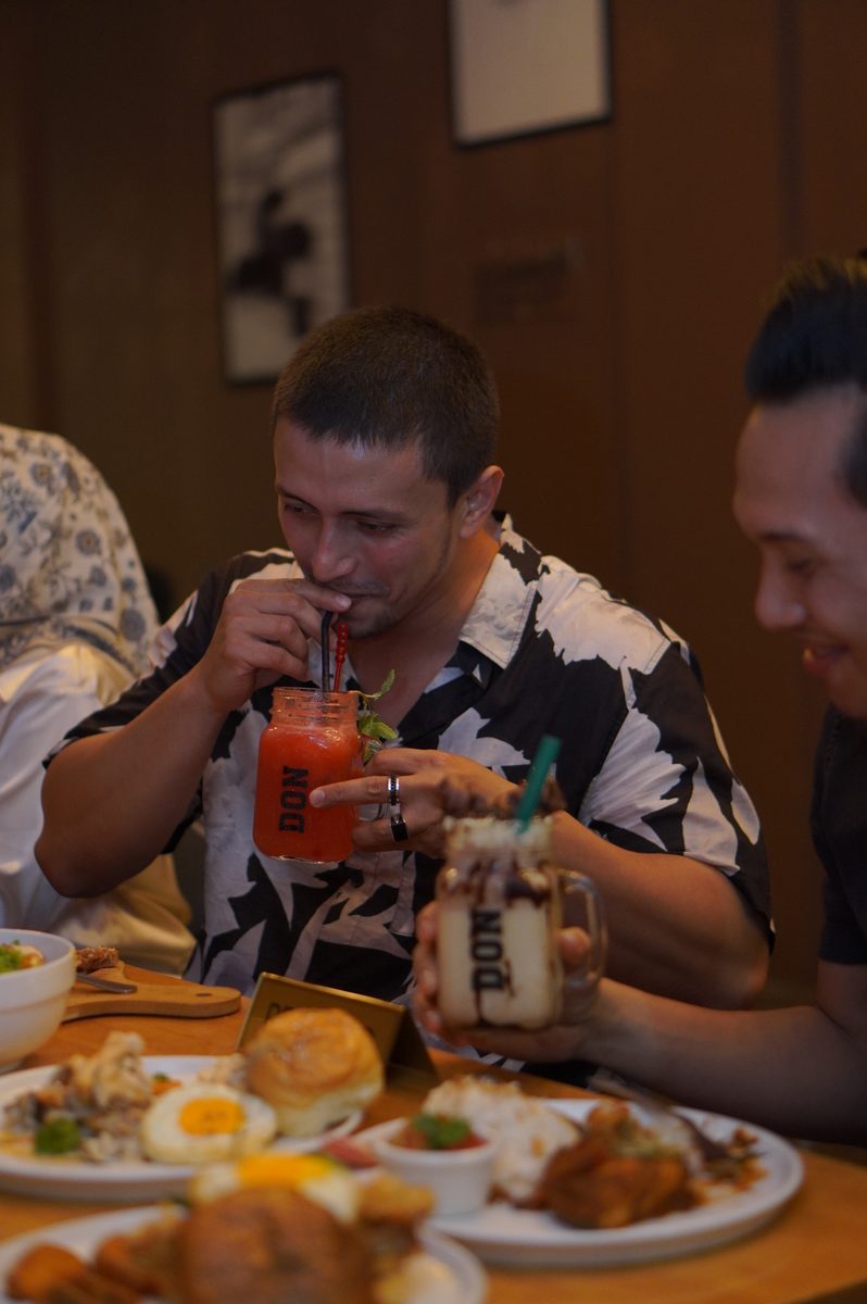Friends enjoying drinks